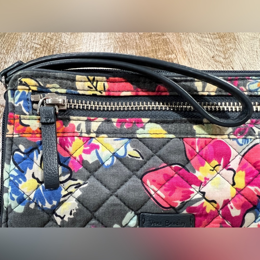 Vera Bradley Painted Feathers RFID All-In-One Wristlet Wallet - Picture 8 of 8